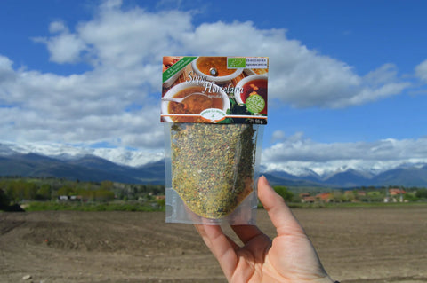 Sopa Rápida de Verduras con Caldo Instantáneo Ecológico de Finca la Mesa