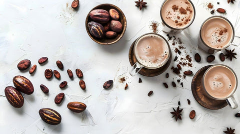 Cúrcuma Latte con Cacao Puro
