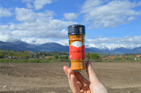 Bote de cúrcuma ecológica de Finca la Mesa